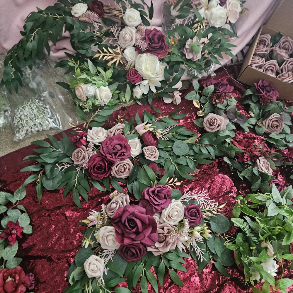 Romantic Marsala Wedding Décor Lot